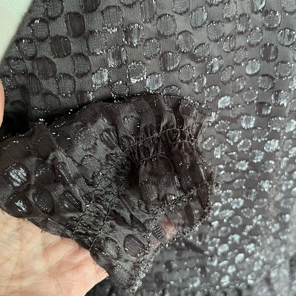 Cooper & Ella Cornelia Tie Dress Brown Metallic XS - Picture 8 of 12